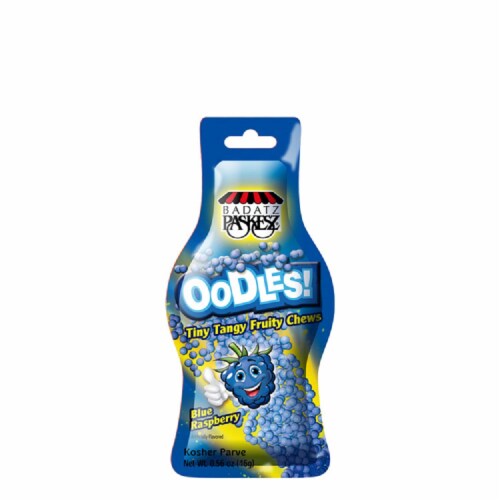 Paskesz Oodles Raspberry Tiny Tangy Fruity Chews Perspective: front