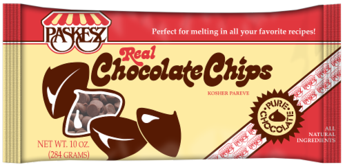 Paskesz Real Chocolate Chips Perspective: front