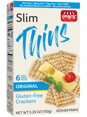 Paskesz® Slim Thins Original Crackers Perspective: front