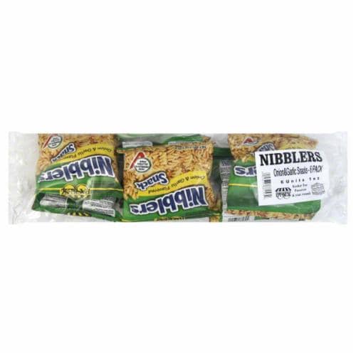 Paskesz Nibblers Onion & Garlic Snack Perspective: front