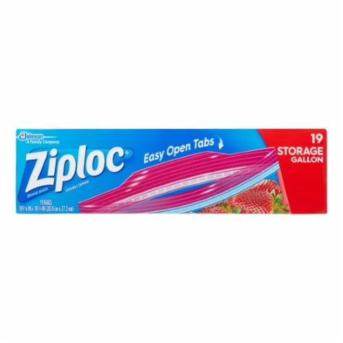 Ziploc® Gallon Storage Bags with Stay Open Design