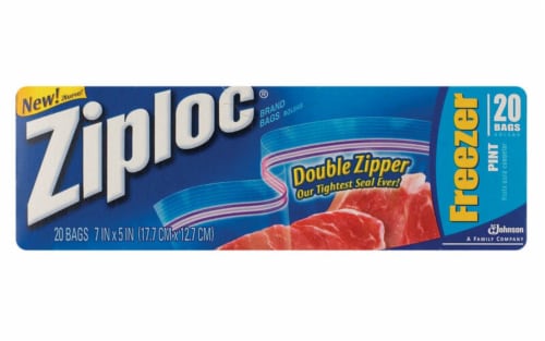 Glad Zipper Freezer Bags, Gallon Size, 15 ct, 1 - Kroger