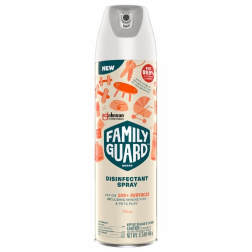 Family Guard™ Disinfectant Spray Citrus Perspective: front