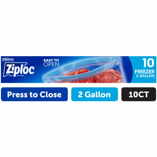 Ziploc® 2 Gallon Freezer Bags, 10 ct / 2 gal - Fry's Food Stores