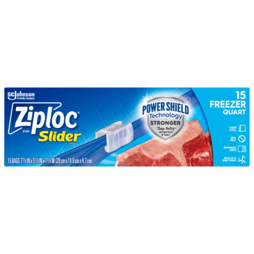 Ziploc Slider Freezer Bags, Gallon