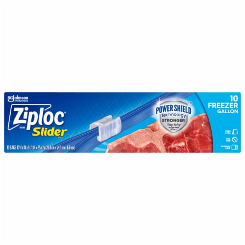 Ziploc Slider Gallon Freezer Storage Bags, 10 ct - Kroger