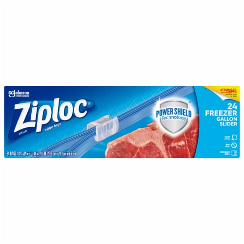 Ziploc® Brand Gallon Slider Freezer Bags Perspective: front