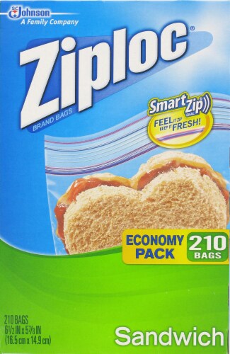 Ziploc Economy Pack Sandwich Bags Perspective: front