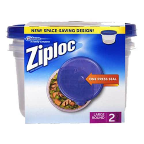 Ziploc® Large Round Container, 2 ct / 1.5 qt - Dillons Food Stores