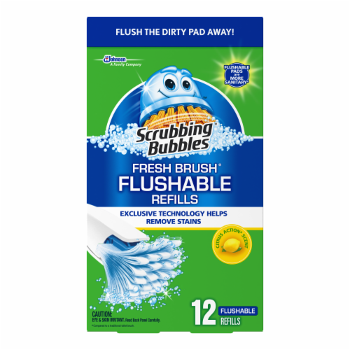 Scrubbing Bubbles Fresh Brush Citrus Heavy Duty Refills, 8 ct - Kroger