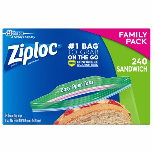 Ziploc Family Pack Sandwich Bags, 240 ct - Fry's Food Stores