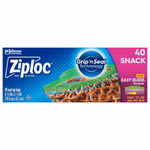 Ziploc® Snack Bags Perspective: front