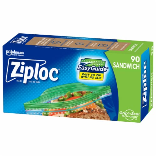 Ziploc® Brand Sandwich Bags with Grip 'n Seal Technology, 90 ct - Kroger