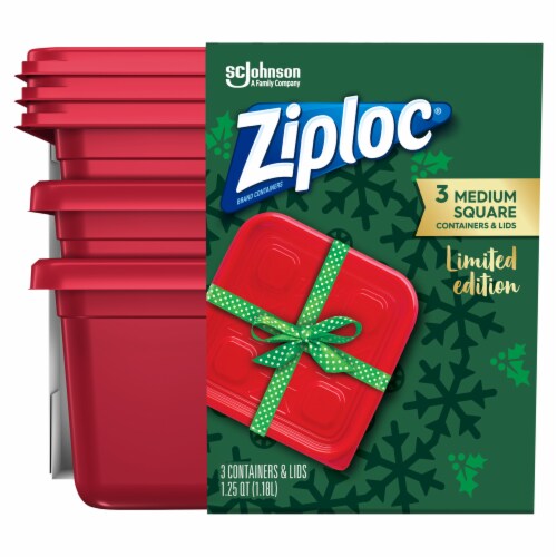 Ziploc Containers and Lids, Medium Square, Tableware & Serveware