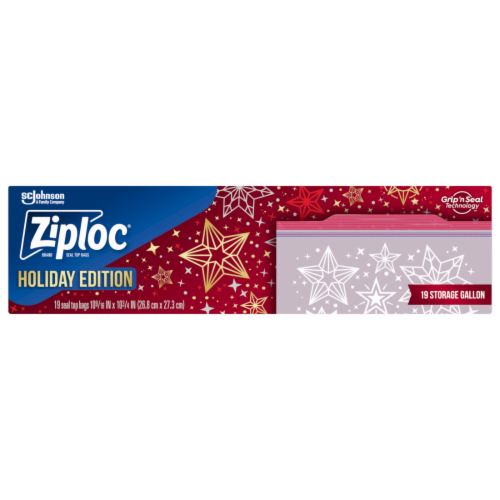 Ziploc® Holiday Gallon Seal Top Storage Bags, 19 ct - Smith's Food and Drug