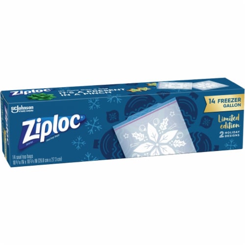 Ziploc® Holiday Gallon Seal Top Freezer Bags, 14 ct - City Market