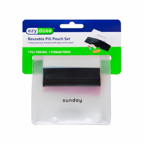 Ezy Dose® Reusable Pill Pouch Set Perspective: front