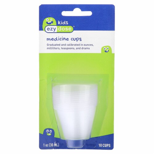 Ezy Dose® Kids Medicine Cups 10 Cups - 1 oz (30 ml) Perspective: front