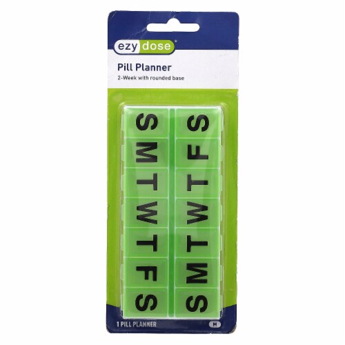Ezy Dose® 14 Day Contour Pill Planner Perspective: front