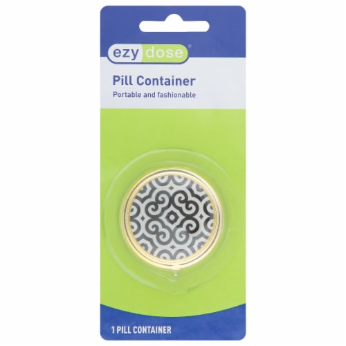 Ezy Dose® 3 Compartment Pill Container Perspective: front