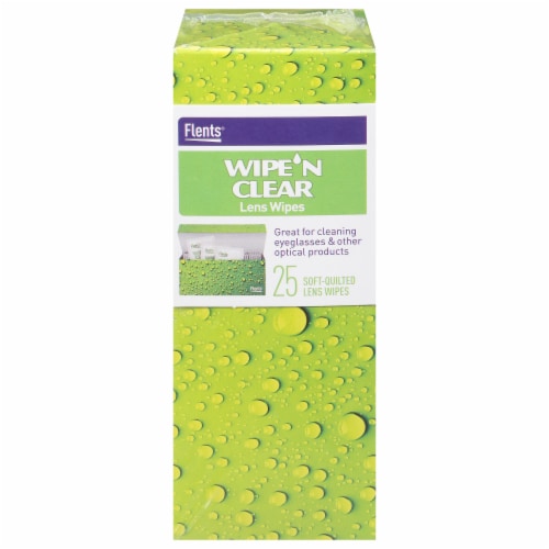 Flents Wipe 'N Clear Lens Wipes Perspective: front