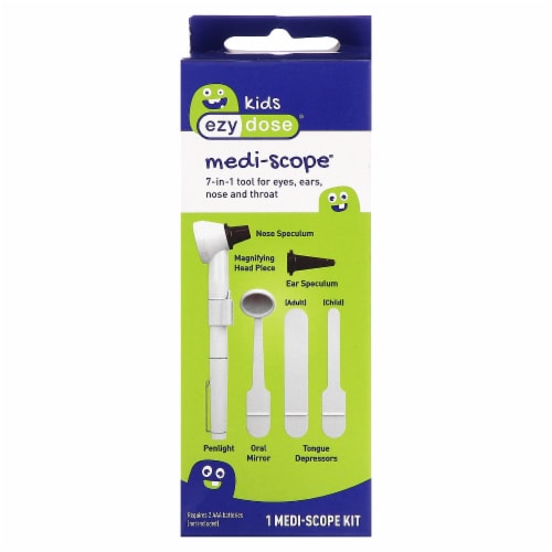 Ezy Dose® Kids Medi-Scope 7-in-1 Tool For Eyes Ears Nose and Throat Kit Perspective: front