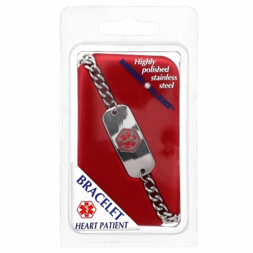 Emerg Alert® Medical Bracelet Heart Patient Perspective: front