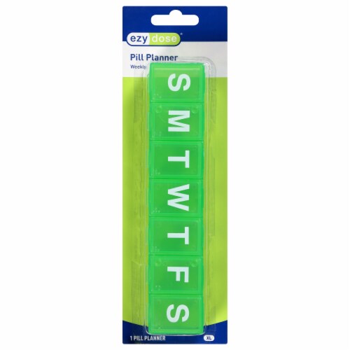 EZY Dose Extra Large 7-Day Classic Pill Reminder Perspective: front