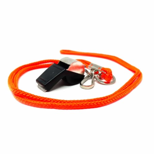 Franklin Metal Whistle with Lanyard Perspective: front