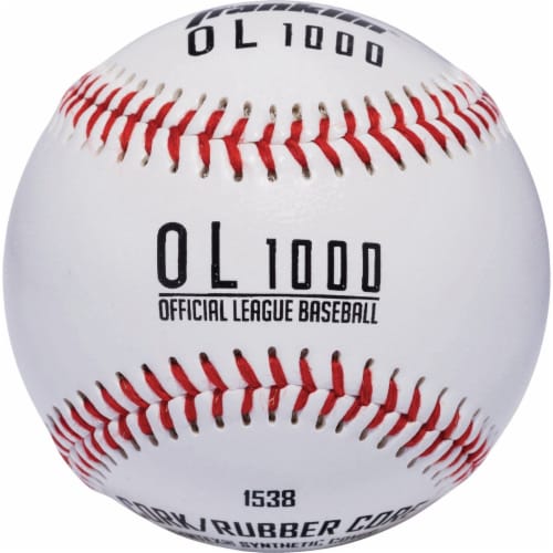Franklin Synthetic Cork/Rubber Baseball - White Perspective: front