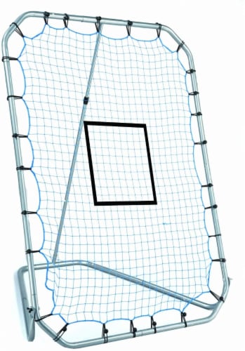 Franklin MLB Adjustable Infinite Angle Return Net - Black/Blue Perspective: front