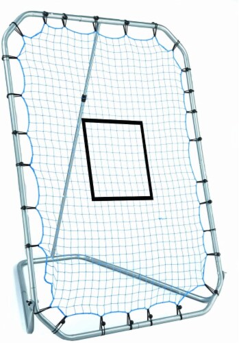 Franklin MLB Adjustable Infinite Angle Return Net - Black/Blue Perspective: front