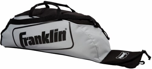 Franklin Junior Baseball and Softball Bat Bag - Gray/Black Perspective: front