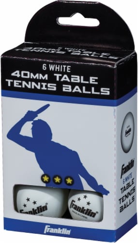 Franklin 3 Star Table Tennis Balls - 6 pk Perspective: front