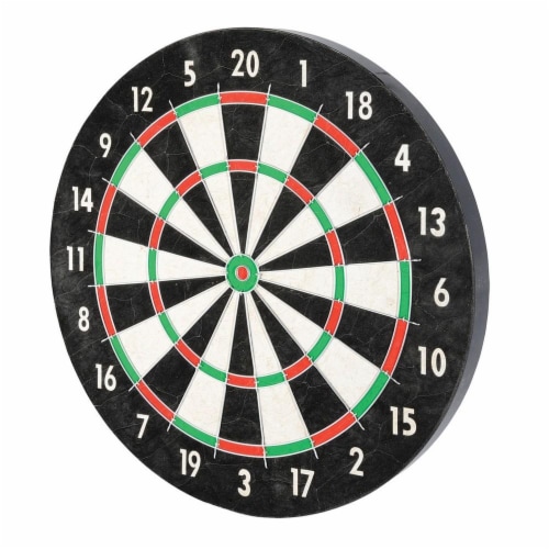 17'' Dart Board Dartboard Set Sports Game Sisal Bristle with 6 Steeltip  Darts