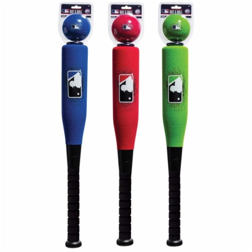 Franklin MLB Foam Bat & Ball - Green Perspective: front