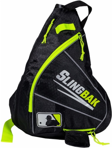 Franklin MLB Slingbak Bag - Black/Optic Yellow Perspective: front