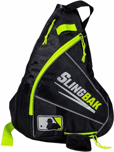 Franklin MLB Slingbak Bag - Black/Optic Yellow Perspective: front