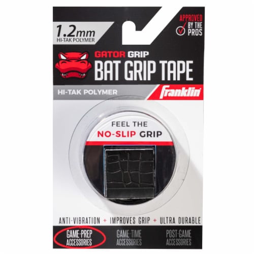 Franklin Gator Grip Bat Grip Tape - Black Perspective: front