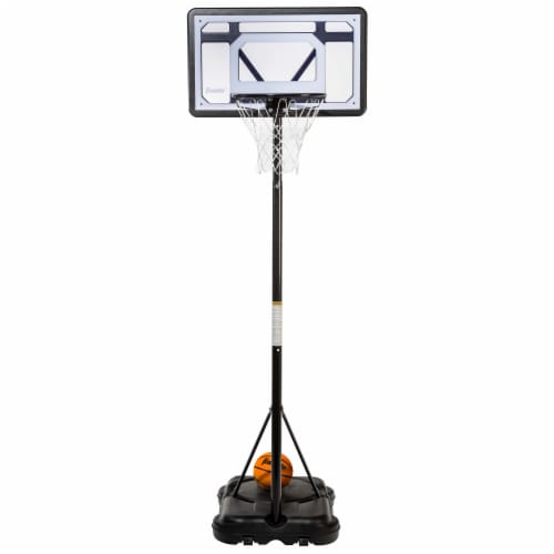 Franklin Adjustable Basketball Hoop - Black/White Perspective: front
