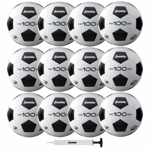 Franklin S3 Competition F-100 Soccer Ball & Pump Set Perspective: front