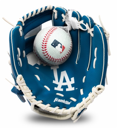LA Dodgers™ Youth Glove & Ball Perspective: front