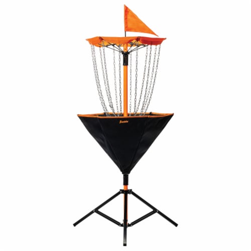 Franklin Metal Chain Disc Golf Target - Black/Orange Perspective: front