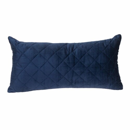 Parkland Collection Milo Transitional Navy Throw Pillow Perspective: front