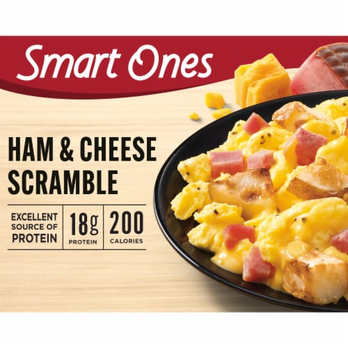 Smart Ones Ham & Cheese Scramble Frozen Meal, Box Perspective: front