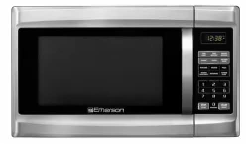 Emerson Professional Series Stainless Steel Microwave Oven - Silver Perspective: front