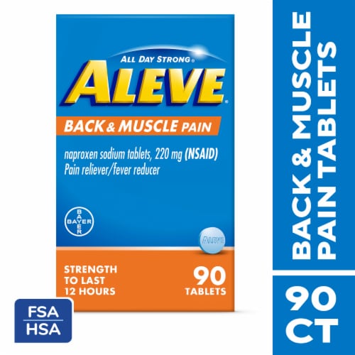 Aleve® Back and Muscle Pain Reliever Caplets Perspective: front