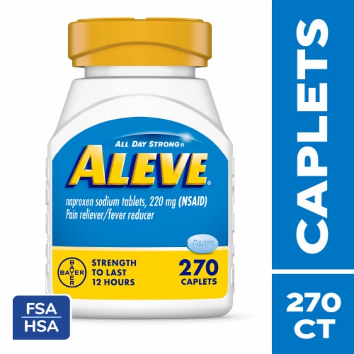 Aleve® Caplets 220 mg Perspective: front