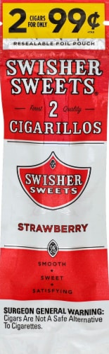 Swisher Sweets Strawberry Cigarillos Perspective: front