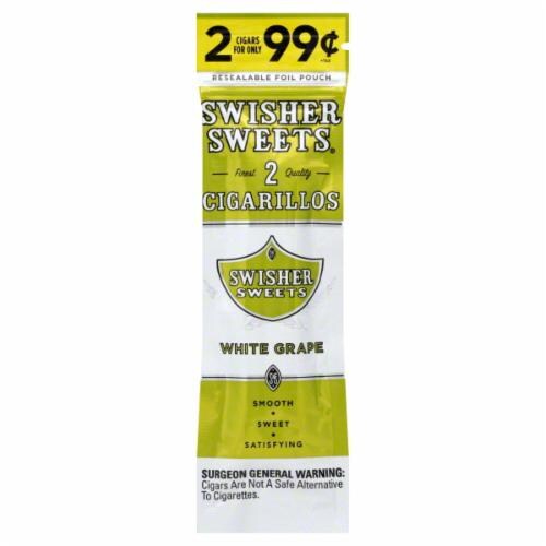 Swisher Sweet White Grape Cigarillo Perspective: front
